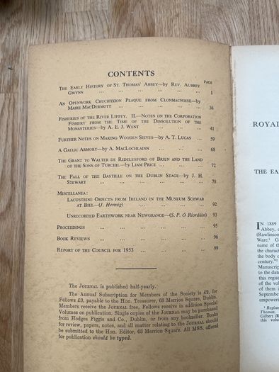 The Journal of the Royal Society of Antiquaries of Ireland