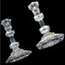 Vintage Pair Galway Crystal Candlesticks Image 6