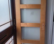 2 Shaker Style Internal Doors with Frosted Glass