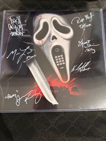 Scream 1996 / Scream 2 Vinyl Cover Cast (6) Autograph