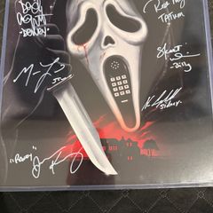 Scream 1996 / Scream 2 Vinyl Cover Cast (6) Autograph