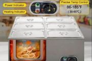 food heater 6- pan plate container food heater 1.5kw