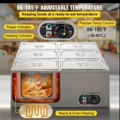 food heater 6- pan plate container food heater 1.5kw