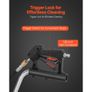 24" Pressure Washer Surface Cleaner, Stainless Steel Pressure Washer Attachments with 4 Wheels, 4000 Max PSI, 3/8 Quick Connector, 2 Spray Nozzles, Dual Handle, for Concrete, Patio, Sidewalk Image 7