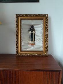 Vintage St Martin in Gold Shadow Box Frame