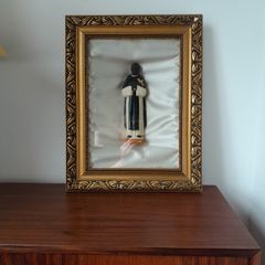 Vintage St Martin in Gold Shadow Box Frame