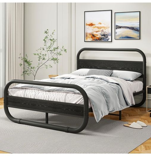 King Bed Frame with Headboard