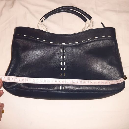 Tula handbag navy cream details