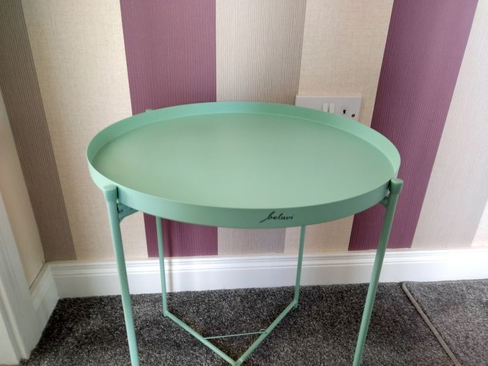 Mint Green Side Table/ Plant Stand