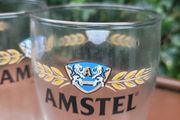 Amstel pint glasses