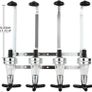 6 Bottle Optics for Spirits Bar Butler Wall Mounted Bottle Bracket Alcohol Wine Upside Down Drink Dispenser Stand Rack for Home Pub or Kitchen Bar, 30ml Optic Spirit Barware Set Image 3