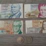 Irish punt notes and coins Image 2