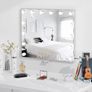 Hollywood Vanity Mirror with Lights, 60 x53cm Large Lighted Makeup Mirror with 14 Dimmable Bulbs, 3 Color Modes, Touch Screen Control, Adapter Plug, Desk Top or Wall Mounted Mirror For Bedroom Image 4