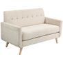 Loveseat, comfortable, 134x71x82 cm, Beige Image 6