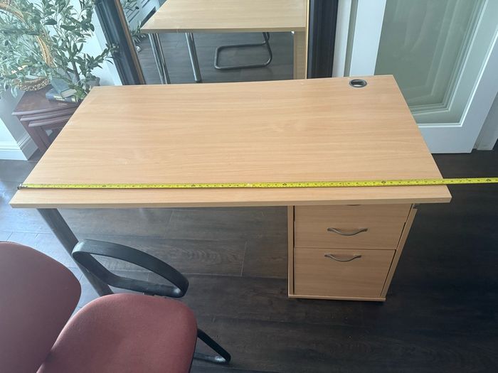 desk and chair