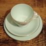 Beautiful Vintage Royal Albert "Elfin". 2 x Triplet, Milk Jug and Sugar Bowl. Image 6