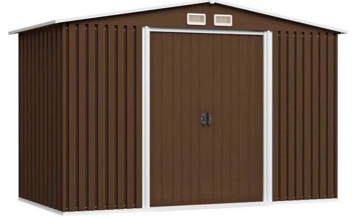 Garden Storage Shed Anthracite Steel 257x205x178 Cm Multiple Colours Available (free Postage)