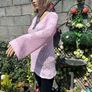 Handmade Crochet Tunic Sweater Soft Pink Image 2