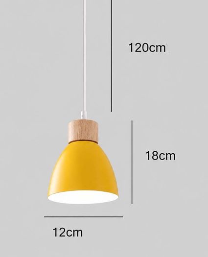 Pendant light - Yellow Scandinavian Pendant Light / NEW