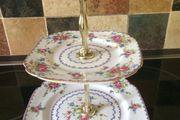 royal albert 1950s two tier cake stand