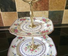 royal albert 1950s two tier cake stand