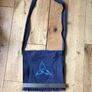 Blue Canvas Shoulder Bag Image 3