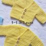 Handmade premature baby cardigans 2-3 lb and 3-5lb Image 6
