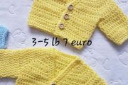 Handmade premature baby cardigans 3-5 lb