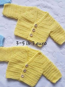 Handmade premature baby cardigans 3-5 lb