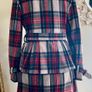 Lee Cooper Woolblend Plaid/Tartan Coat Size UK10-12 Image 2
