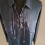 Mango navy blouse Image 3