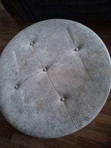 Poufe. Grey velvet. Open to offers