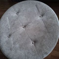 Poufe. Grey velvet. Open to offers