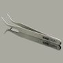 TS-15 Non-Magnetic Stainless Steel Fine Tip Curved Precision Tweezers New - FHT06RT Image 2