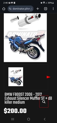 Bmw F800st exhaust