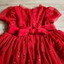 M&S red tulle dress 3/4y Image 5