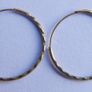 Vintage 9K Gold  Hoop Earrings 0,5" Image 10