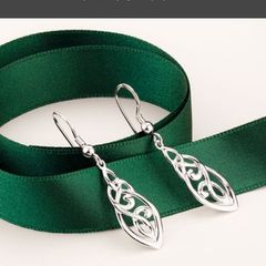 Celtic designed 925 silver earrings