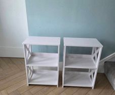 Pair of beside tables/ bookshelves
