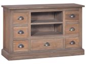 Sideboard 90x30x58 cm Solid Teak Wood