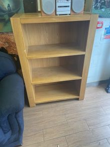 wooden storage unit