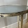 Nest of 3 Distressed Champagne Colour Mirrored Tables Image 2