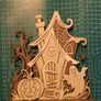 Handmade Wooden Halloween House Decoration 20.5 cm Image 3
