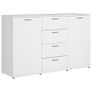Sideboard White 120x35,5x75 cm Chipboard Image 2