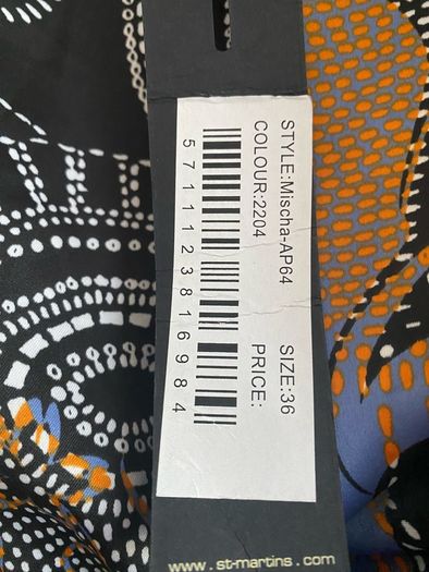 St Martins Dress Size 36 Uk8 New With Tags