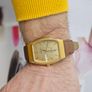 Vintage Swiss Made Bulova Gold Plated Swiss Watch Quartz 1980s Image 2
