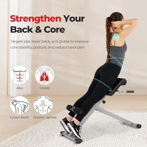 Foldable Roman Chair, Back Hyperextension Bench