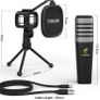 Condenser Computer PC Mic with Tripod Stand, Pop Filter, Shock Mount for Gaming, Streaming, Podcasting, YouTube, Skype, Twitch, Discord, Compatible with Laptop Desktop Image 3