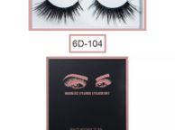main image for ad Magnetic Eyelashes with Magnetic Eyeliner and Tweezer - 3 Pair Set - Long Lashes - Size 6D-104