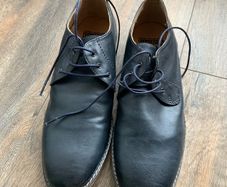 Red Herring Derby Shoe Navy Size 10